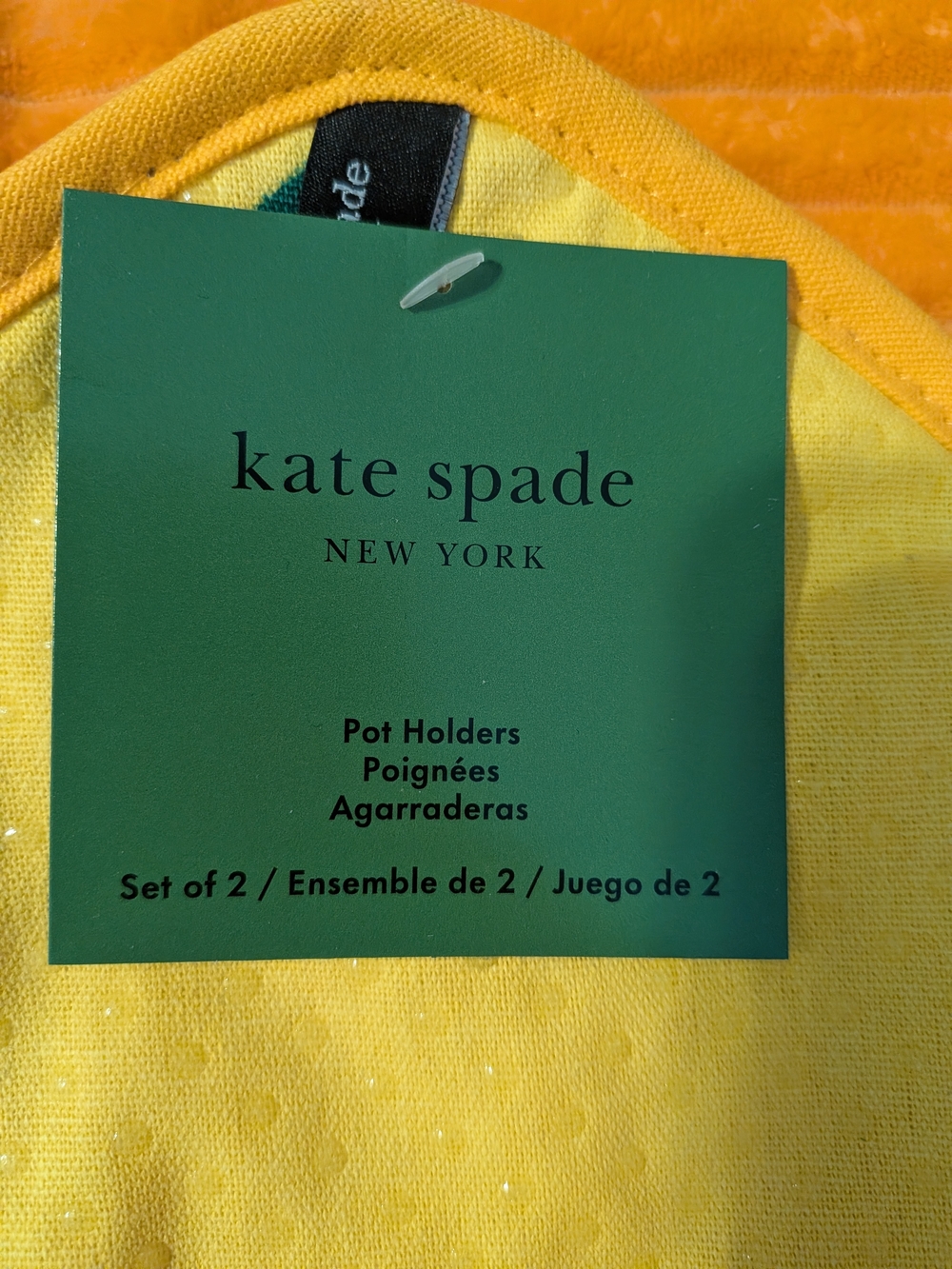 kate spade Lemon Print Towel & Lemon Pot Holder - Picture 2 of 7